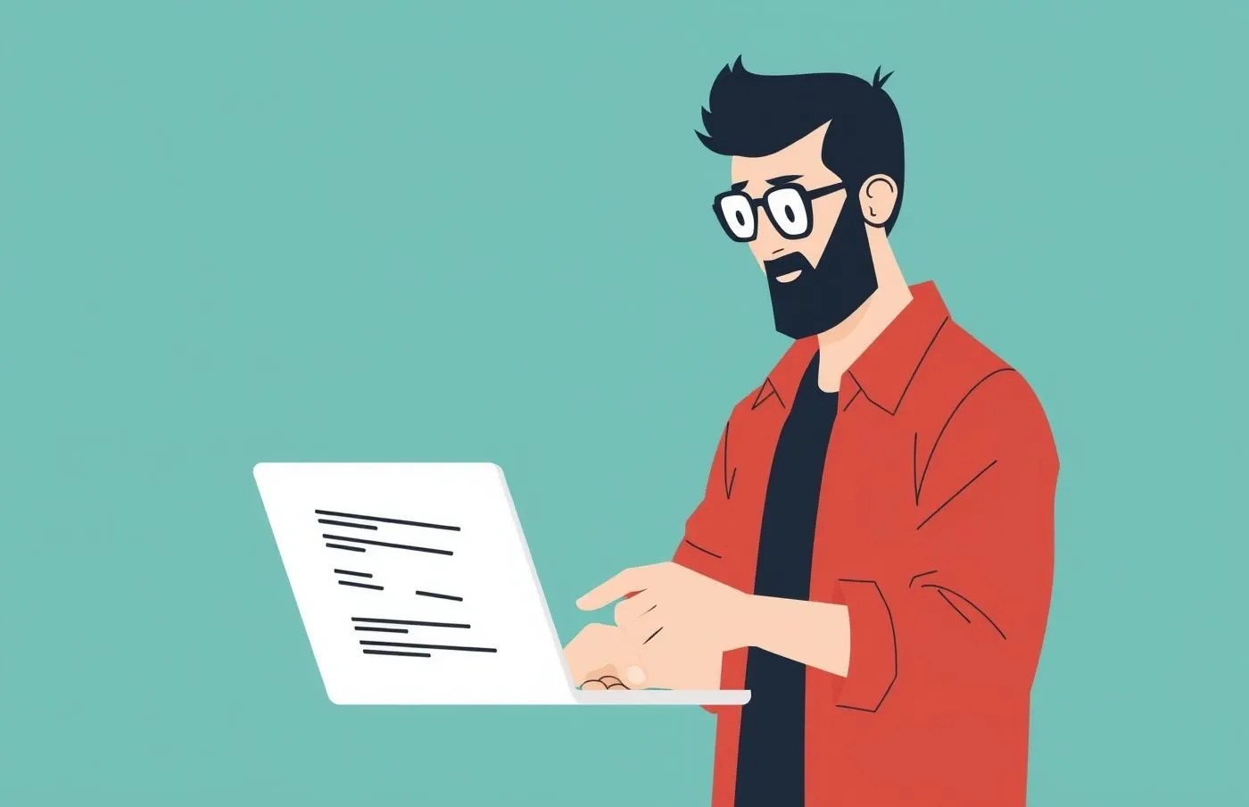 Il nostro team mentre sviluppa codice vero